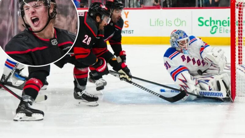 Rangers blow lead and fall to rival Hurricanes as losing skid hits four