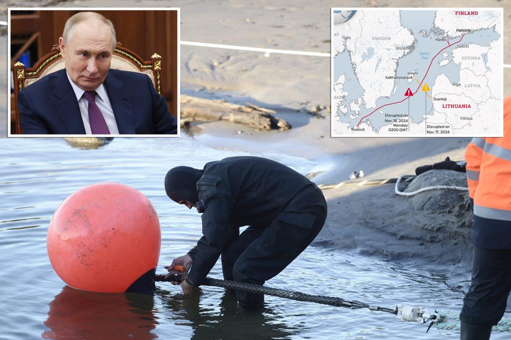 Russia accused of cutting, sabotaging undersea cables in the Baltic