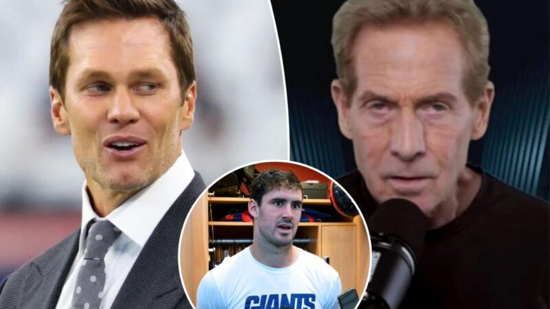 Skip Bayless shades Tom Brady’s broadcast role with Daniel Jones jab