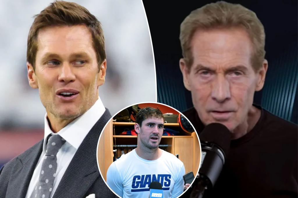 Skip Bayless shades Tom Brady’s broadcast role with Daniel Jones jab