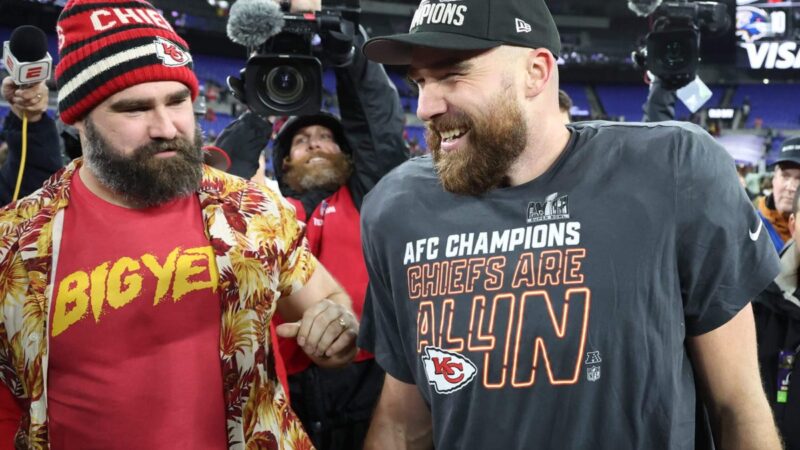 Travis Kelce says brother Jason was ‘defending’ their family in phone-smashing incident