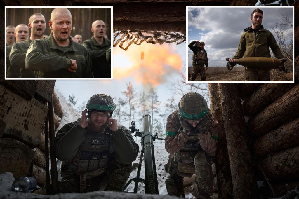 Underequipped Ukrainian Soldiers fleeing the frontlines