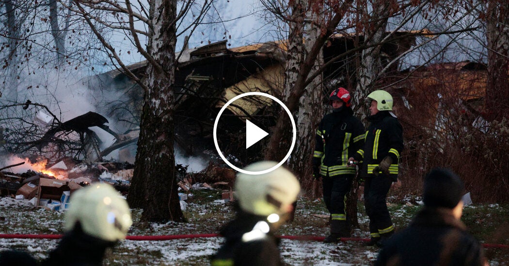 Video Captures Cargo Plane Crashing Near Lithuania’s Capital