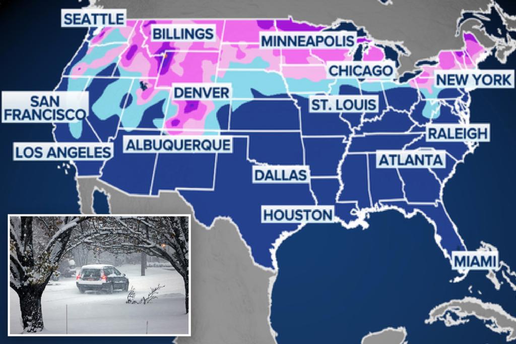 What are the odds of a white Thanksgiving? Some states could see snow