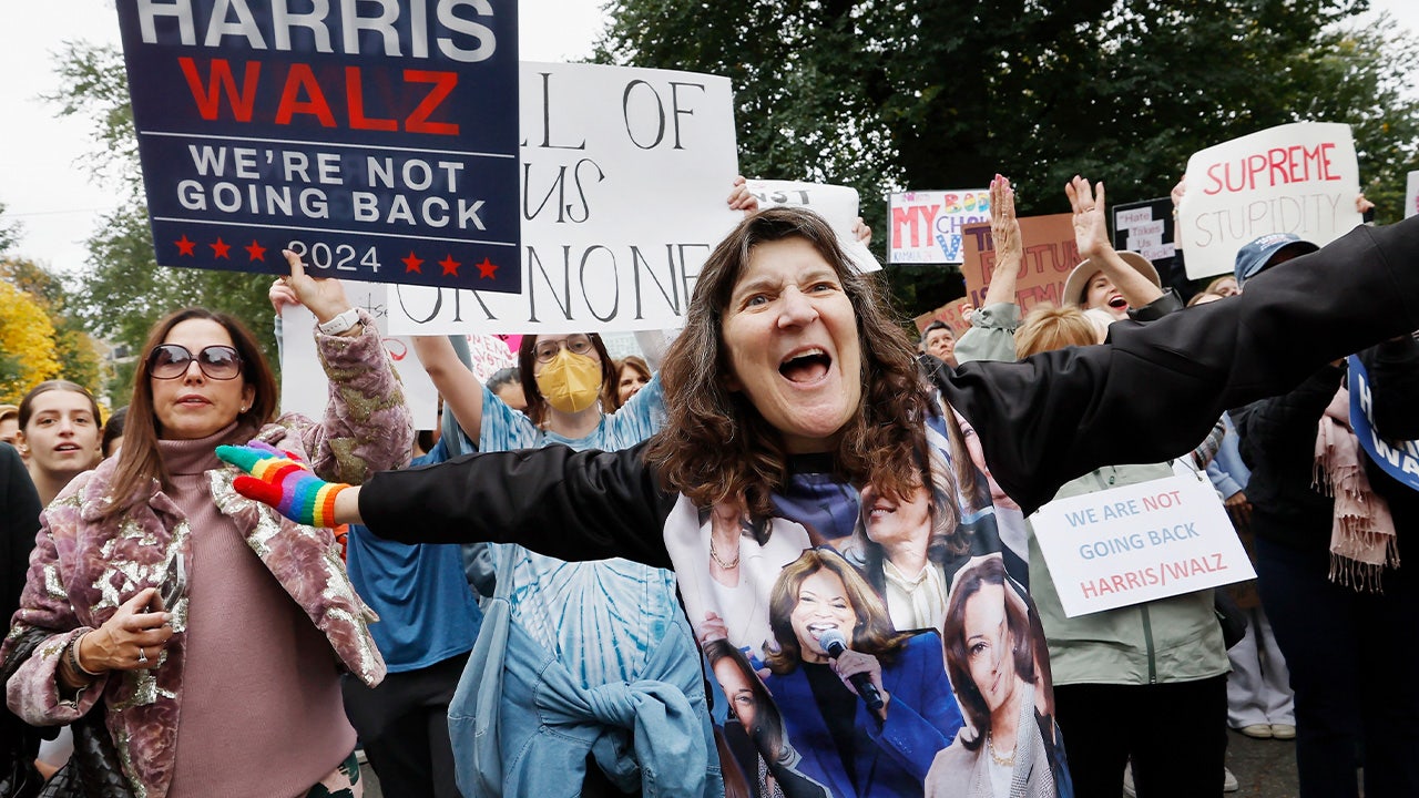 Abortion supporters at Women’s March in Boston turn out in droves to support Harris presidency