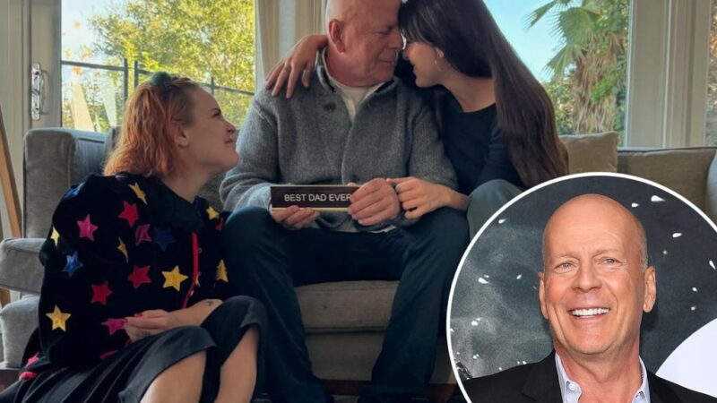 Bruce Willis has rare Thanksgiving moment with daughters amid health battle