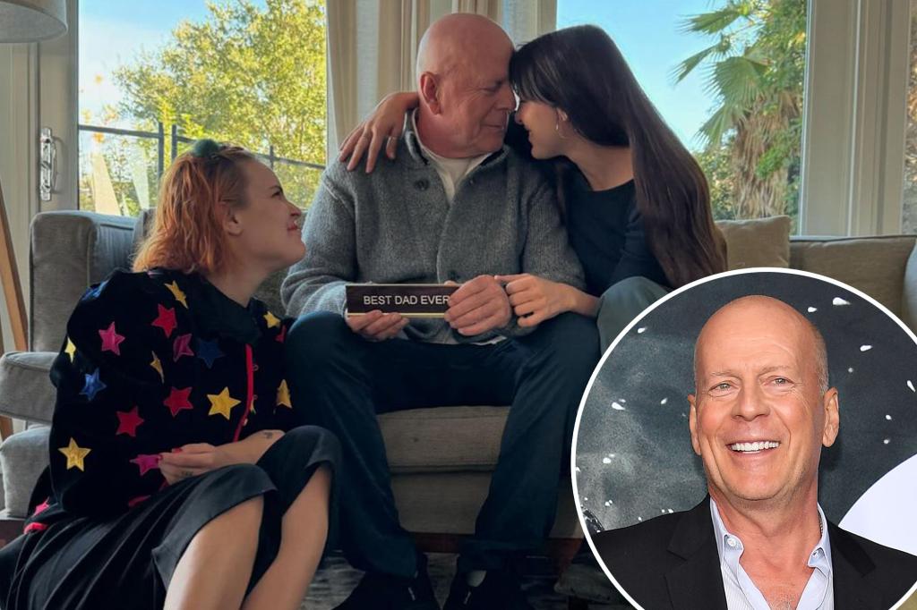 Bruce Willis has rare Thanksgiving moment with daughters amid health battle