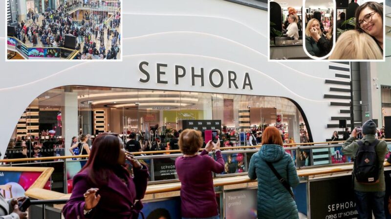 Wild reason thousands camped overnight outside Sephora store