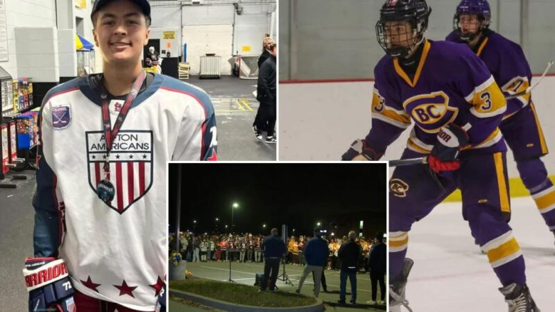 St. Louis high school hockey player Colin Brown dead days after he’s struck by stray bullet driving home from game with his dad