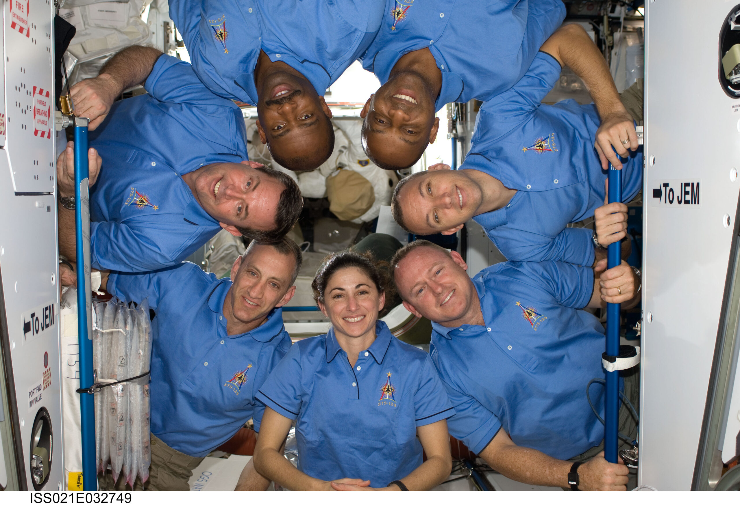 STS-129 Crew Aboard the Space Station