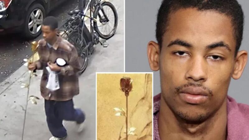 NYC thief, Deikel Alcantara, accused of stealing gold-plated 9/11 memorial rose, laughs at arraignment