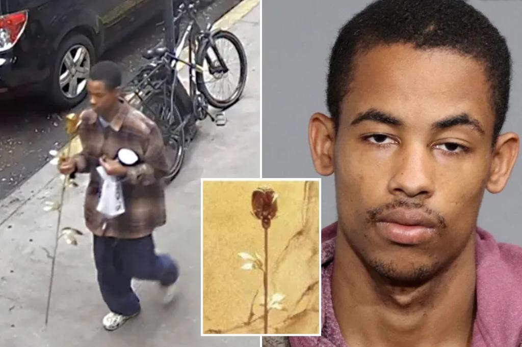 NYC thief, Deikel Alcantara, accused of stealing gold-plated 9/11 memorial rose, laughs at arraignment