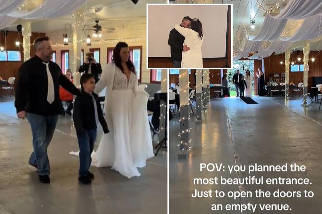 Bride heartbroken after walking into empty wedding