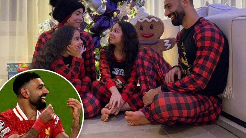 Soccer superstar Mohamed Salah causes uproar with sweet family Christmas photo