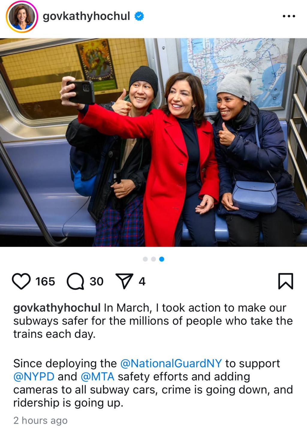 Kathy Hochul ripped for tweet about improved subway safety after NYC straphanger lit on fire