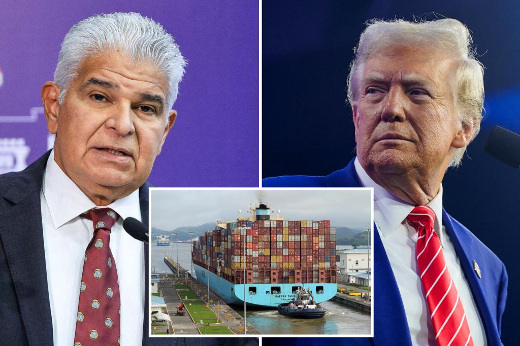 Panama President José Raúl Mulino rejects Trump’s threat of taking back control of Panama Canal