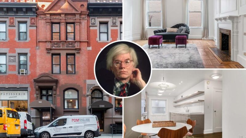 Rent Andy Warhol’s former NYC townhouse for $22.5K/month