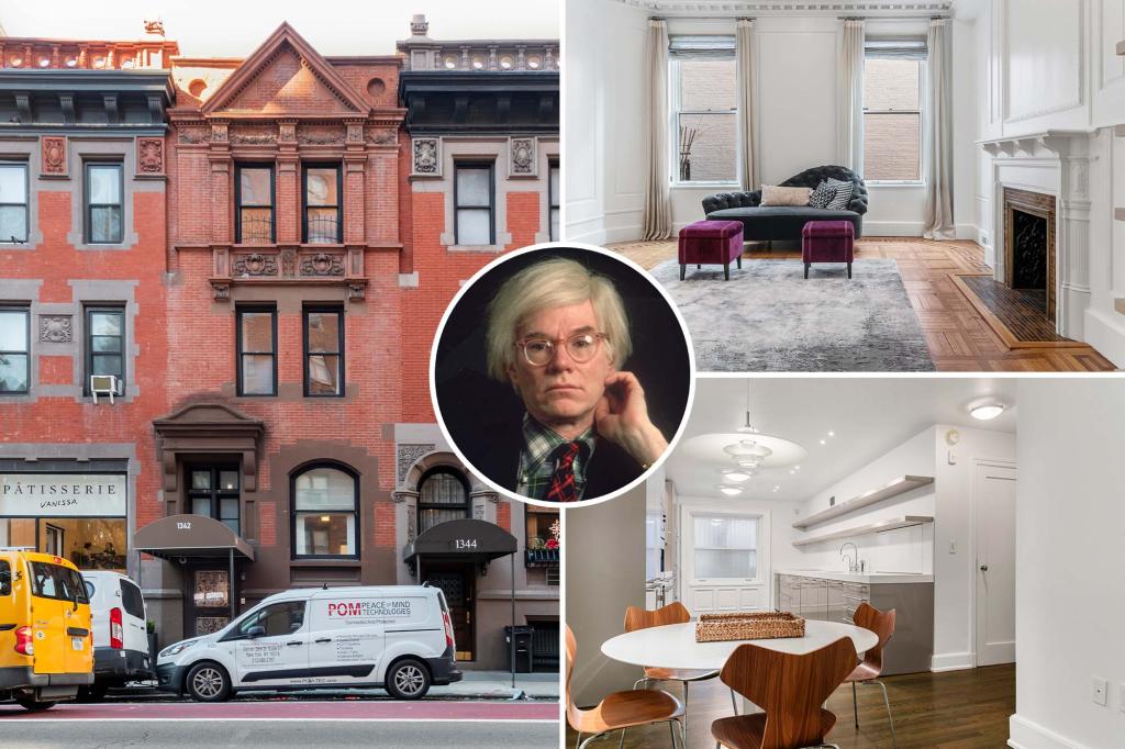 Rent Andy Warhol’s former NYC townhouse for $22.5K/month