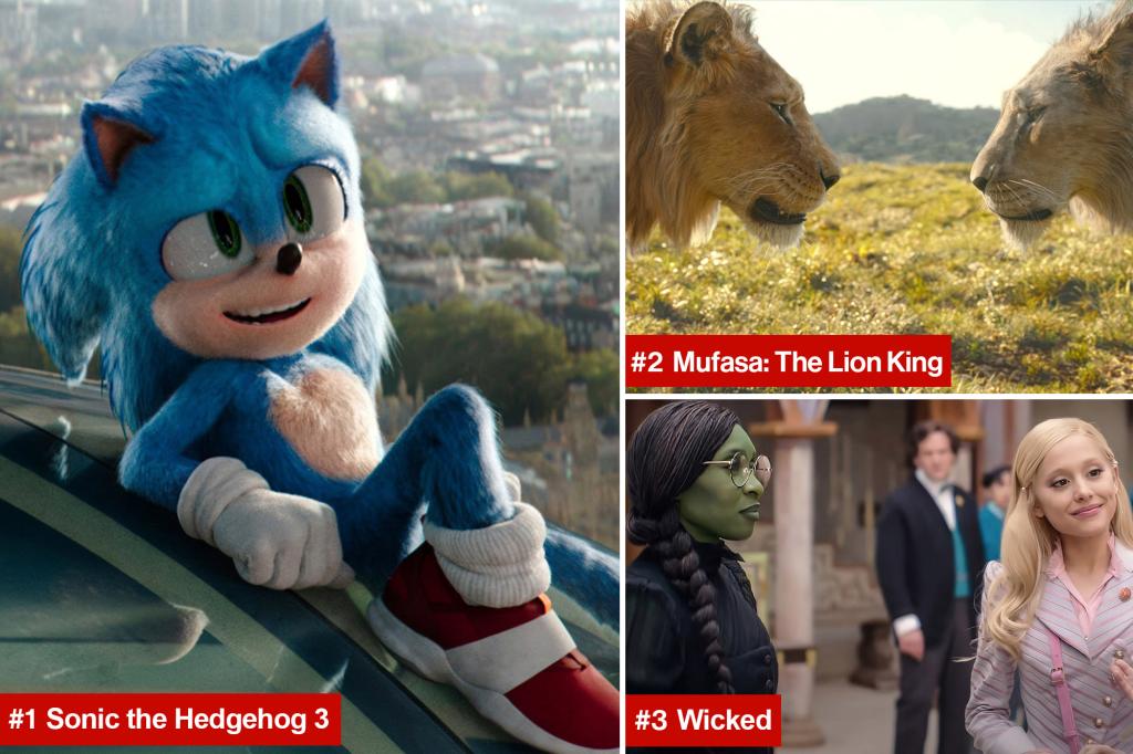 ‘Sonic the Hedgehog 3’ No. 1 at box office on opening day