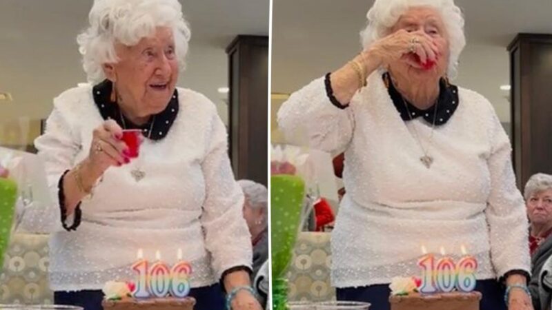 Woman celebrates 106th birthday with Fireball Whisky shot