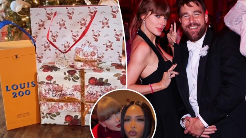 Taylor Swift and Travis Kelce send her fellow Chiefs WAG a Christmas present