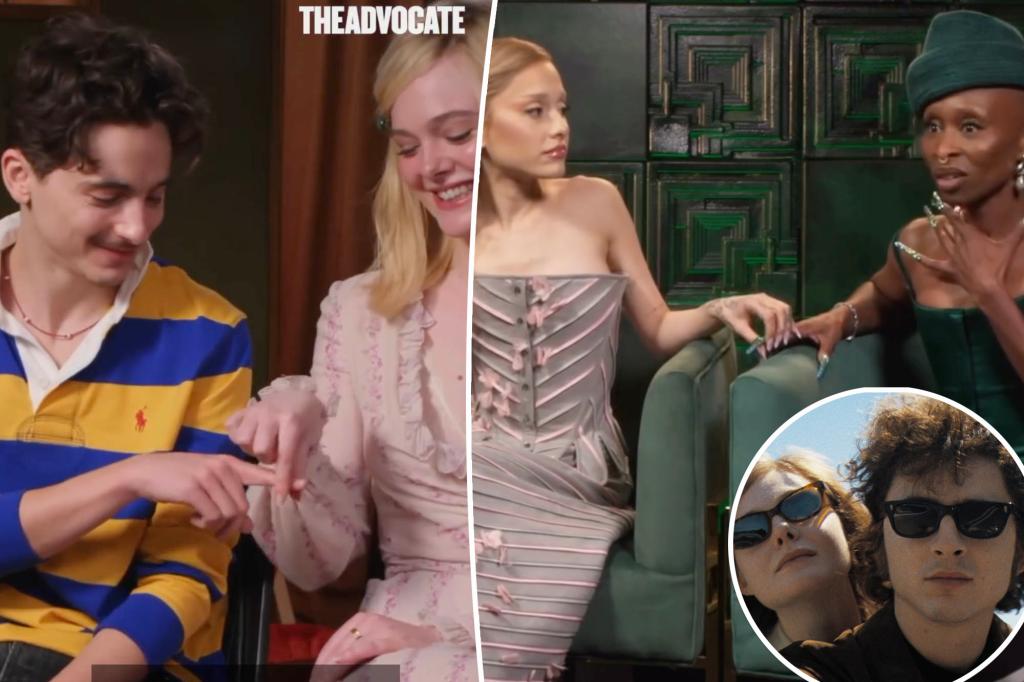 Timothée Chalamet, Elle Fanning recreate viral ‘Holding Space’ meme