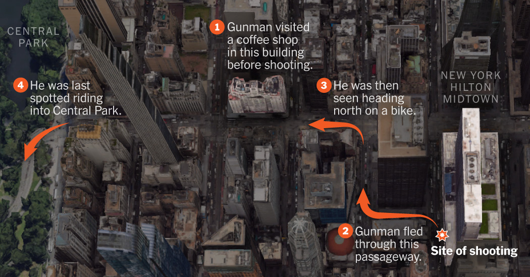 A Visual Timeline of the UnitedHealthcare C.E.O. Shooting