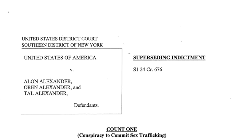 Alexander Brothers Sex Trafficking Indictment