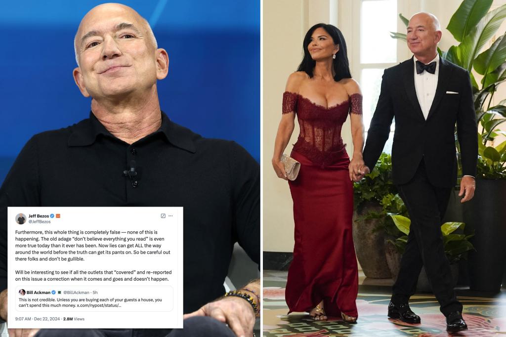 Bezos slams report about $600M Aspen wedding as ‘false’