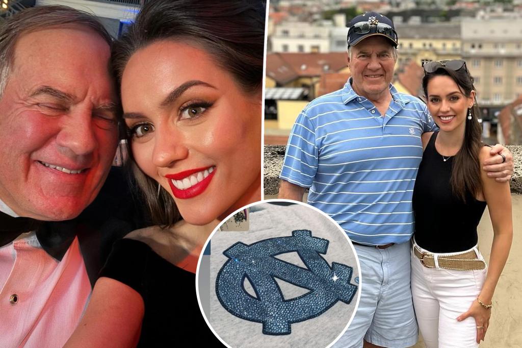 Bill Belichick’s girlfriend Jordon Hudson bedazzles UNC sweatshirt