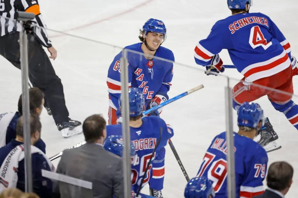 Brett Berard’s Rangers start paused by upper-body injury