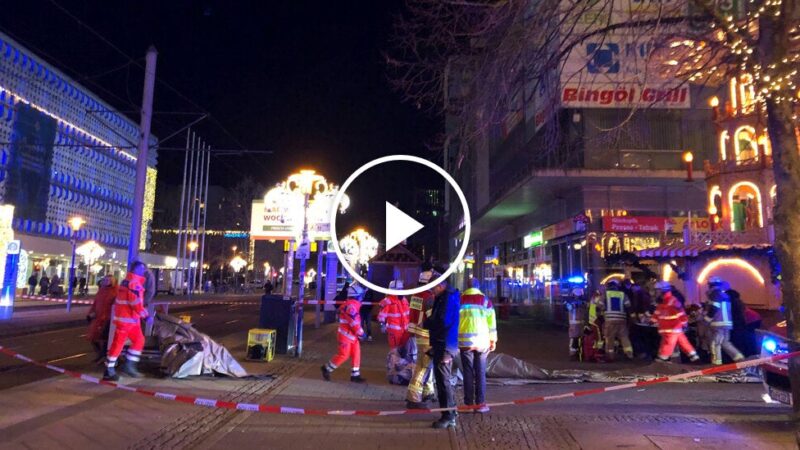 Driver Plows a Car Into a Christmas Market in Germany