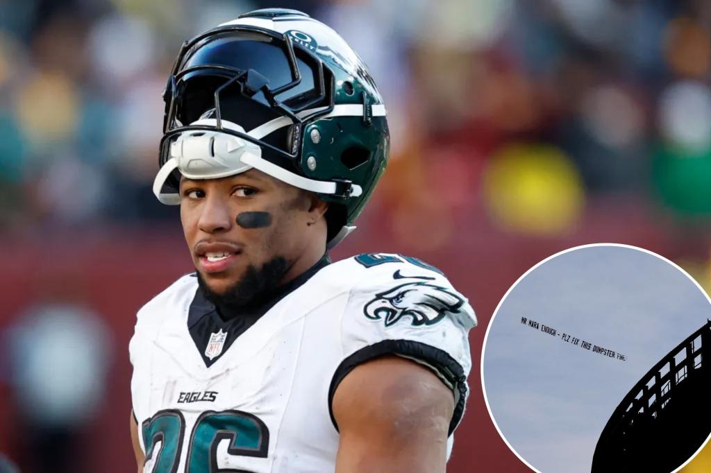 Eagles fan to taunt Giants in Week 18 with banner plane for Saquon Barkley