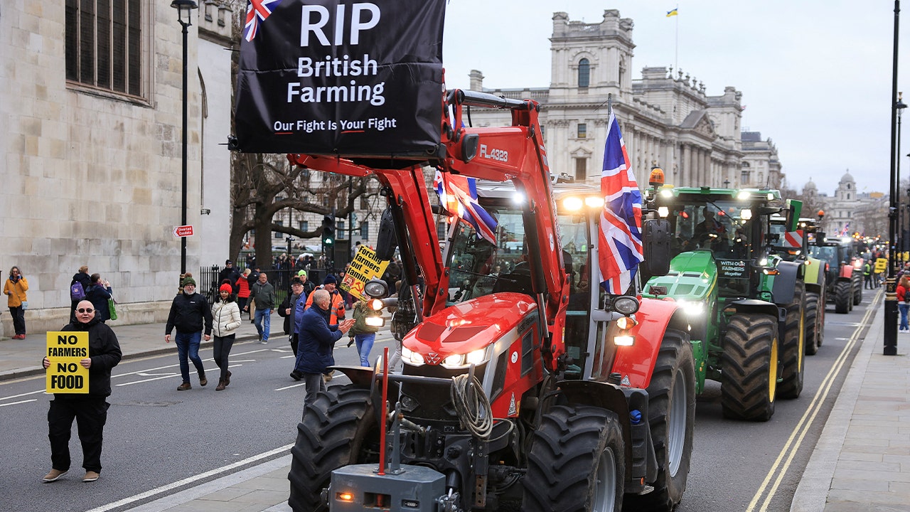 Farmers block London streets with tractors to protest new tax changes