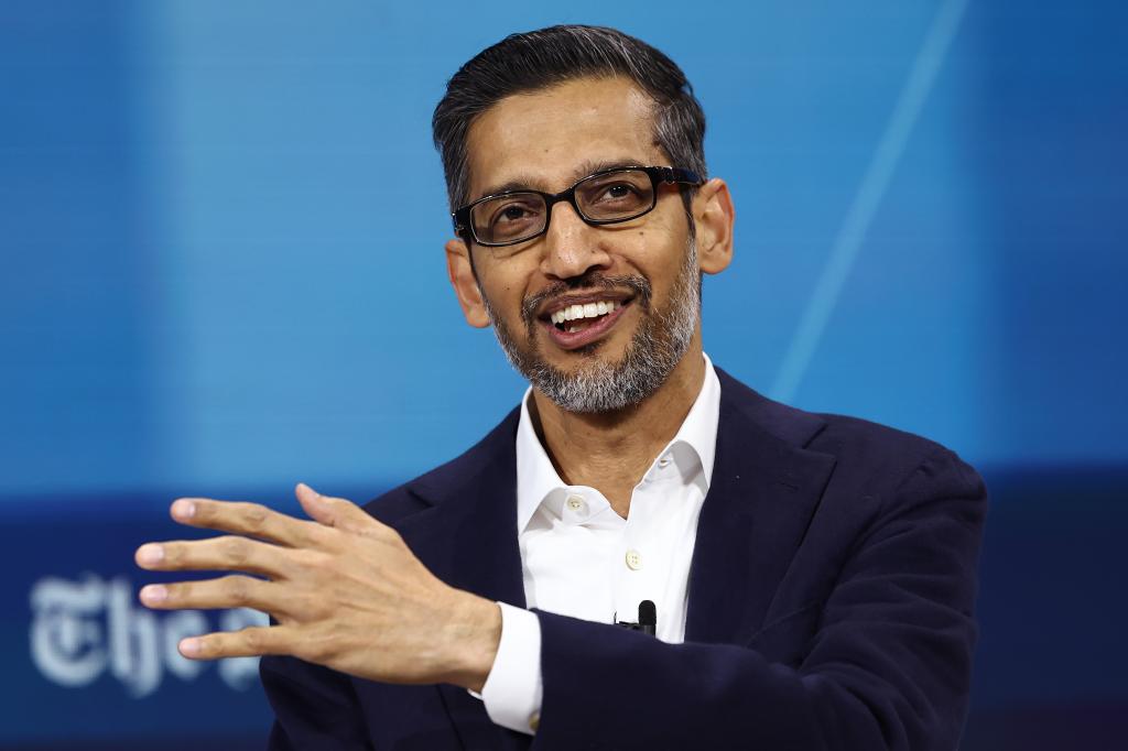 Google CEO Sundar Pichai says company slashed manager roles by 10%