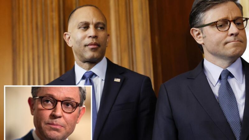 Hakeem Jeffries says no more bailouts for Mike Johnson if GOP revolts