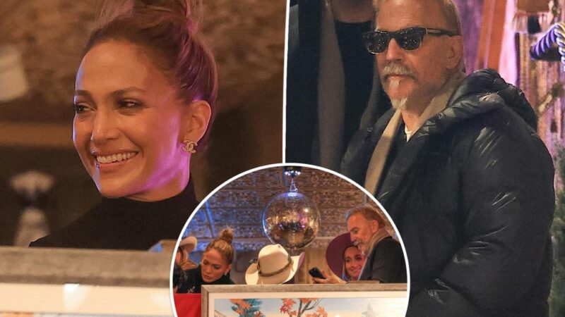 Jennifer Lopez and Kevin Costner seen together at Kemo Sabe in Aspen