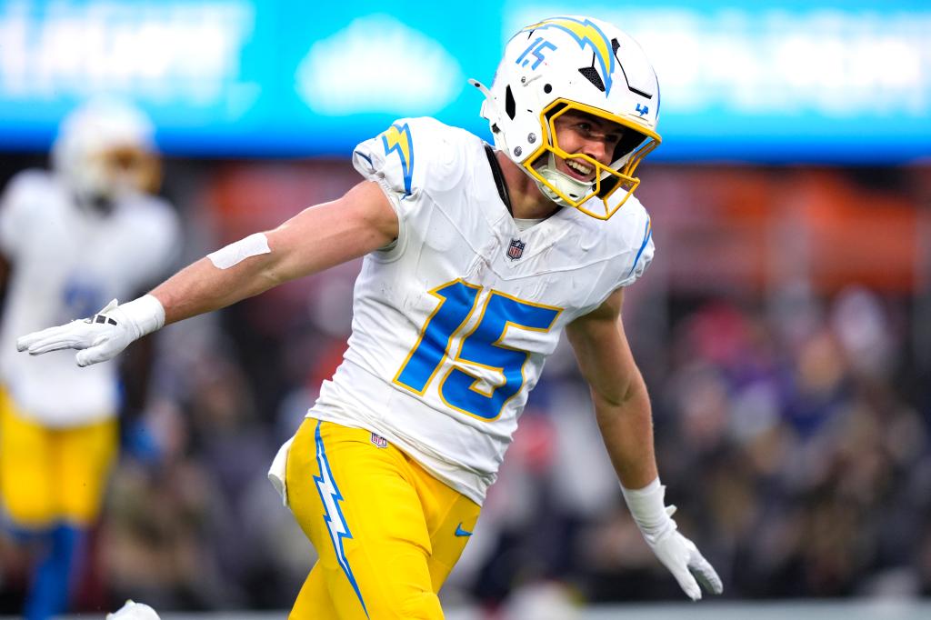Ladd McConkey has huge day for Chargers vs. Patriots