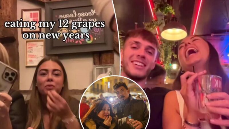 Lonely singles claim ‘grape theory’ tradition as perfect New Year’s Eve hack to find love