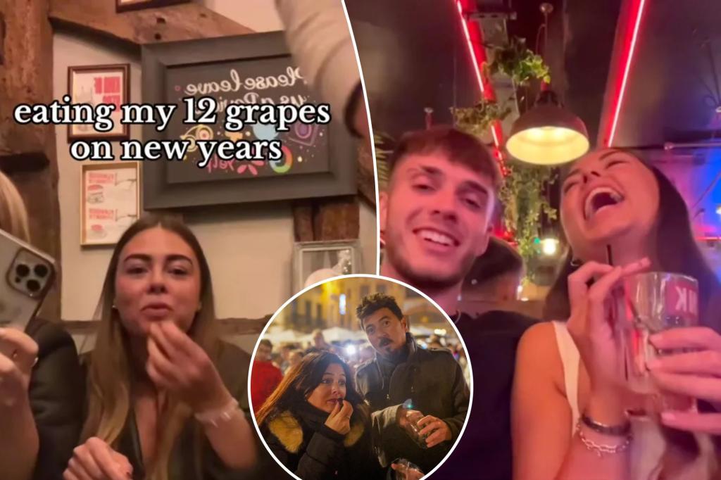 Lonely singles claim ‘grape theory’ tradition as perfect New Year’s Eve hack to find love