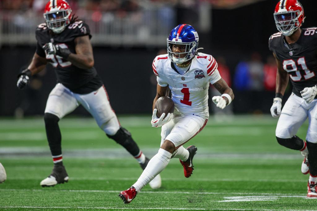 Malik Nabers breaks Giants’ rookie receptions record