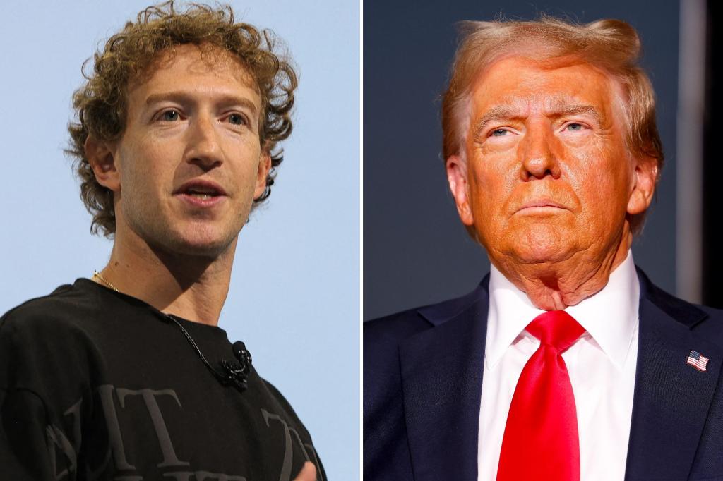 Mark Zuckerberg’s Meta donates $1M to Trump’s inaugural fund