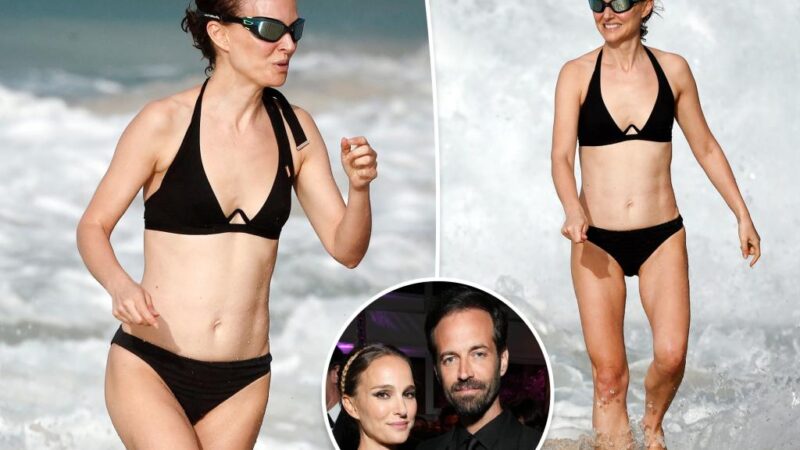 Natalie Portman, 43, shows off her bikini body in St. Barts