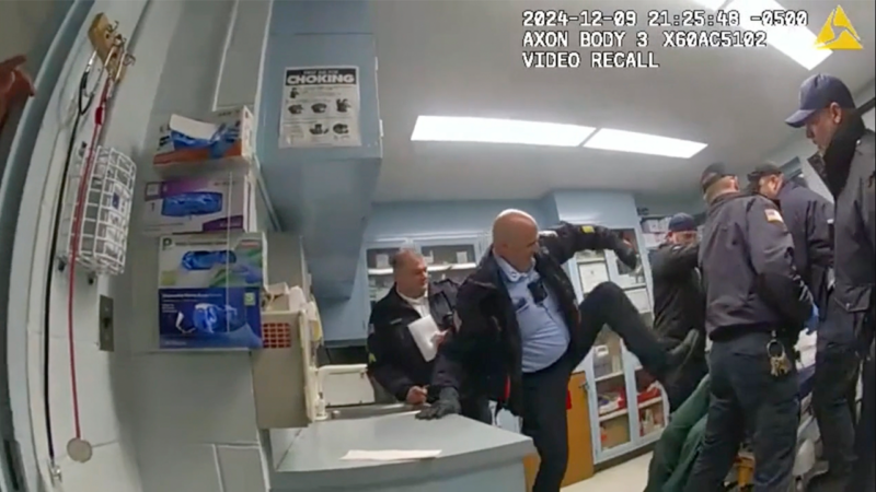 New York correctional officers repeatedly struck handcuffed inmate, picked him up by his neck, new video shows