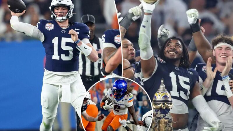 Penn State bottles up Ashton Jeanty in Fiesta Bowl over Boise State to reach CFP semis