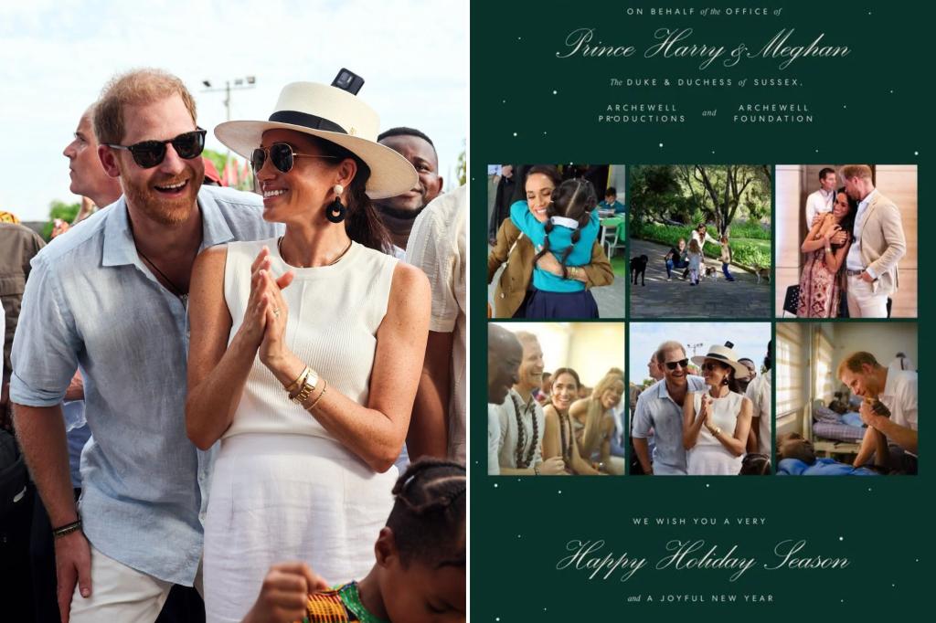 Prince Harry, Meghan Markle release 2024 Christmas card