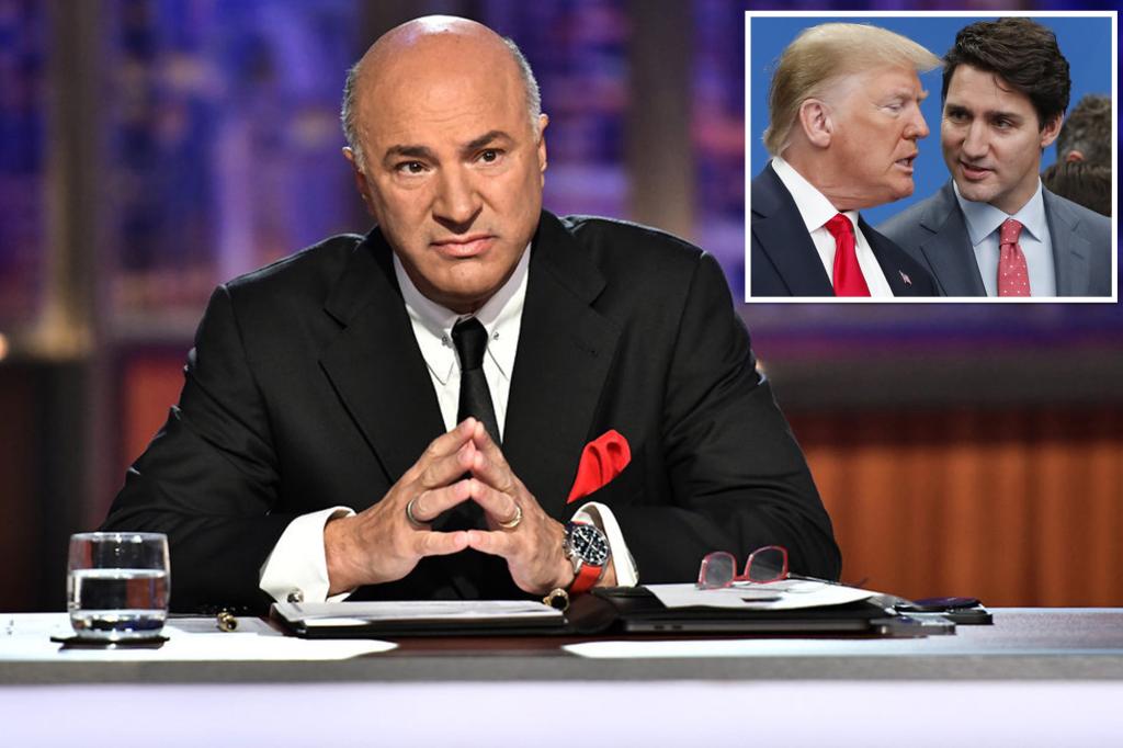 ‘Shark Tank’ star Kevin O’Leary says half of Canadians favor Trump’s proposal for Canada to join the US 