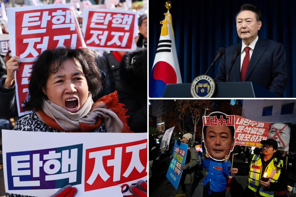 South Korea’s Justice Ministry imposes a travel ban on President Yoon over martial law