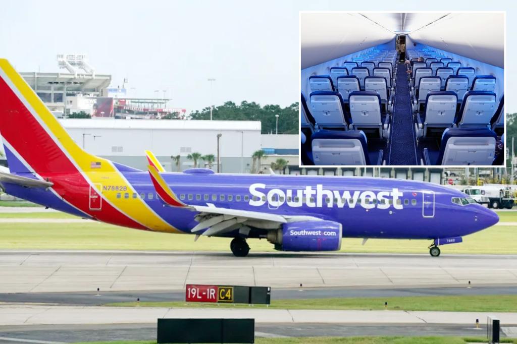 Southwest to end cabin service earlier to avoid ‘turbulence injuries’