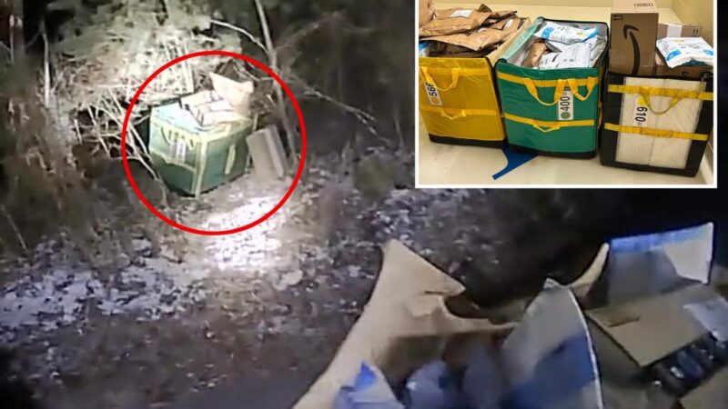 ‘Stressed’ Amazon driver dumps 80 packages in Mass. woods days before holidays